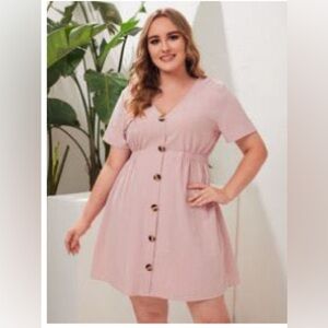 Dusty Pink Mini Dress